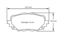 Thumbnail for Pagid racing brakes shape no. 3830 for the Mazda MX-5 Miata ND