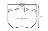 Thumbnail for Pagid Racing Brake Pads No.4910 (Front)