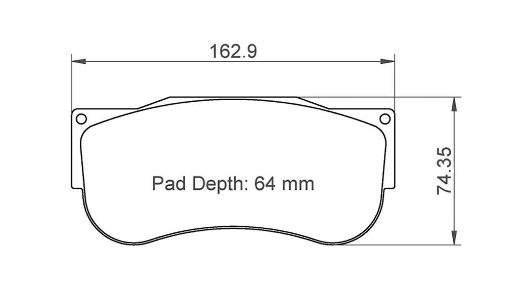 Pagid racing brakes pad shape no. 2566