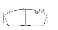 Thumbnail for Technical drawing of a Pagid 4934 brake pad with dimensions labeled