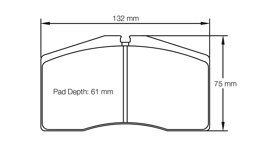 Pagid racing brakes pad shape no. 1908