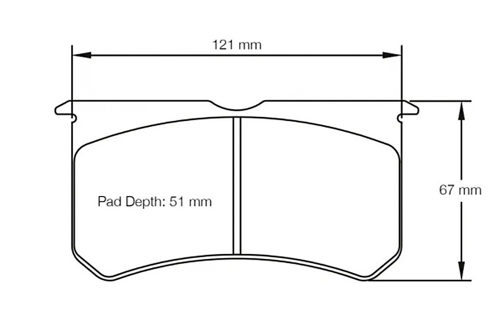 Pagid Racing Brake Pads No. 2206 USA