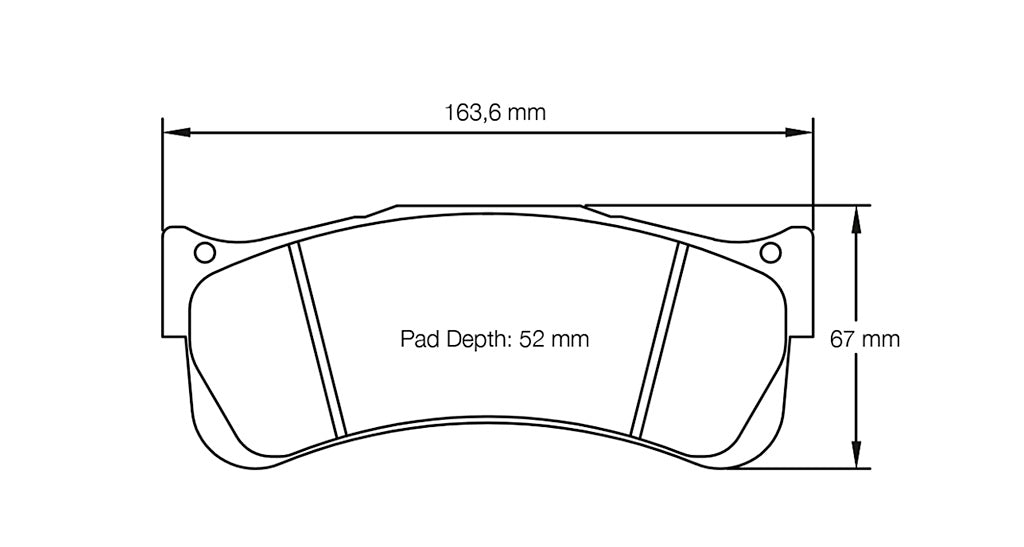 Pagid racing brakes pad shape no. 2488
