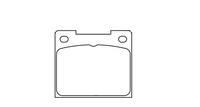 Thumbnail for Pagid racing brakes pad shape 3102