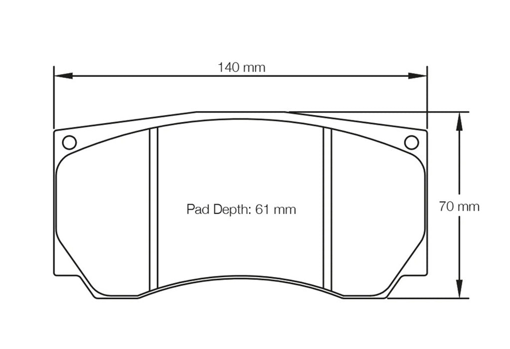 Pagid Racing Brake Pads No. 3279 (Front)