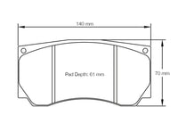 Thumbnail for Technical drawing of a Pagid 3280 brake pad with dimensions labeled