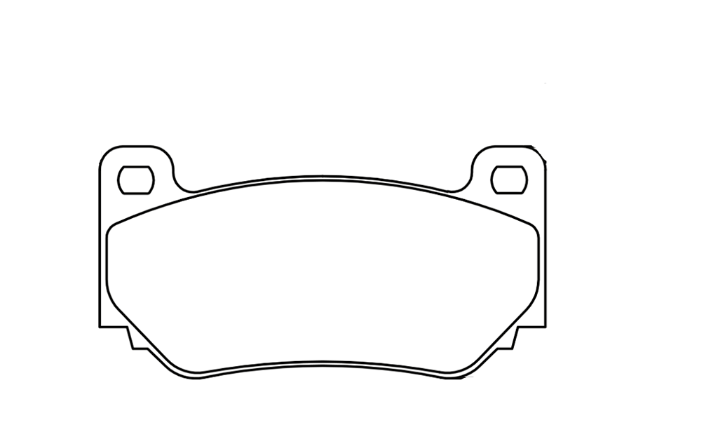 Pagid 4349 racing brake pads for the Lotus Exige Sport Cup and Caterham SP/300.R.