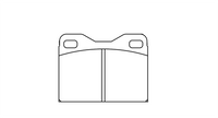 Thumbnail for Pagid racing brakes pad shape no. 4634 vintage Ferrari racing.