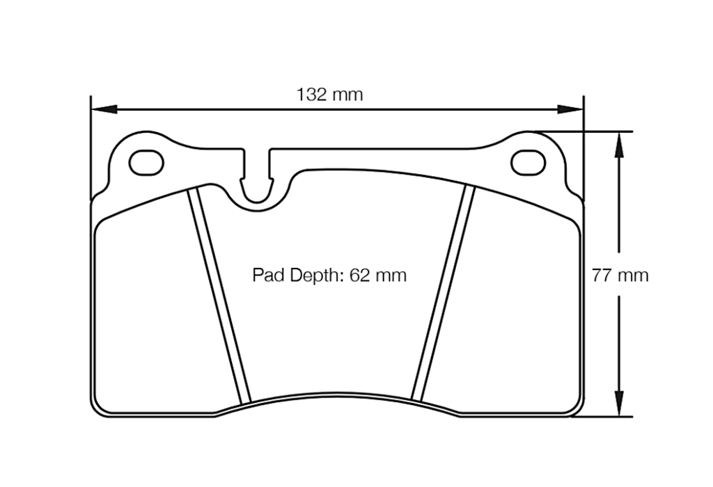 Pagid racing brakes pad shape no. 4906