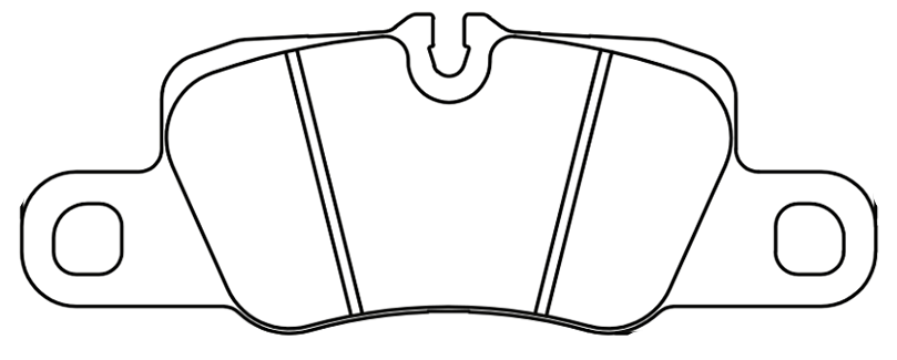Pagid racing brake pad shape no. 4909 Porsche 2011+
