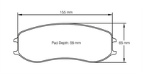 Thumbnail for Pagid Racing Brake Pads No. 4920 (Front)