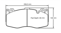 Thumbnail for Pagid Racing Brake Pads No. 4935 (Front)