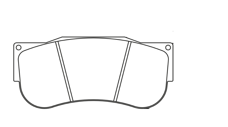 Pagid 2560 Brake Pad Shape Image