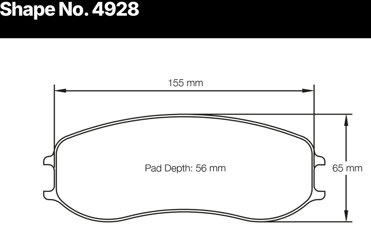 Pagid_4928_Pad_Shape_Dimensions_Image