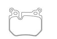 Thumbnail for Technical dimension diagram of a Pagid 8085 brake pad showing measurements: 86,8 mm width, 76 mm height, and pad depth of 53 mm, on a white background.