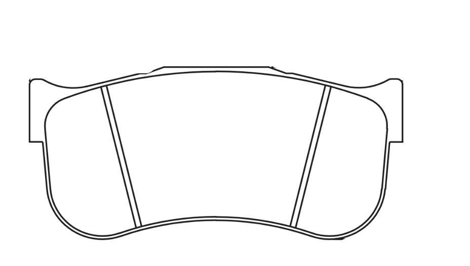 Pagid Brake Pad 8100 Shape Image