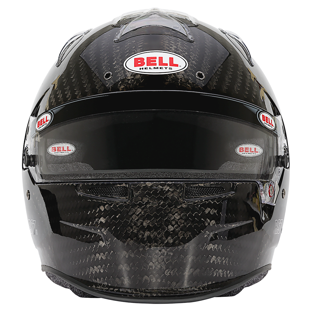 Bell RS7 ULTRA Carbon full-face racing helmet with carbon construction and duckbill spoiler
