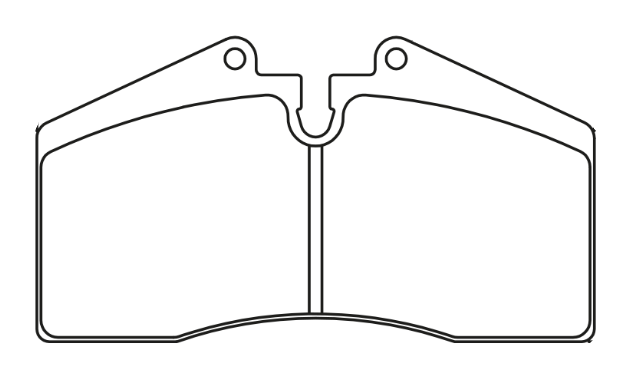 Race Technologies 2211 Brake Pad technical line drawing of a brake pad cross-section with dimension annotations: 132 mm width, 71 mm height, and pad depth 51 mm.