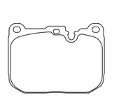 Thumbnail for Technical dimension diagram of a Race Technologies 2448 brake pad showing width as 114,5 mm, height as 83 mm, and pad depth as 70 mm on a white background.