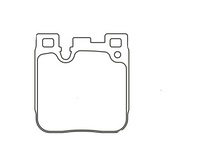 Thumbnail for Race Technologies Brake Pad 2434 Rear-shape Image