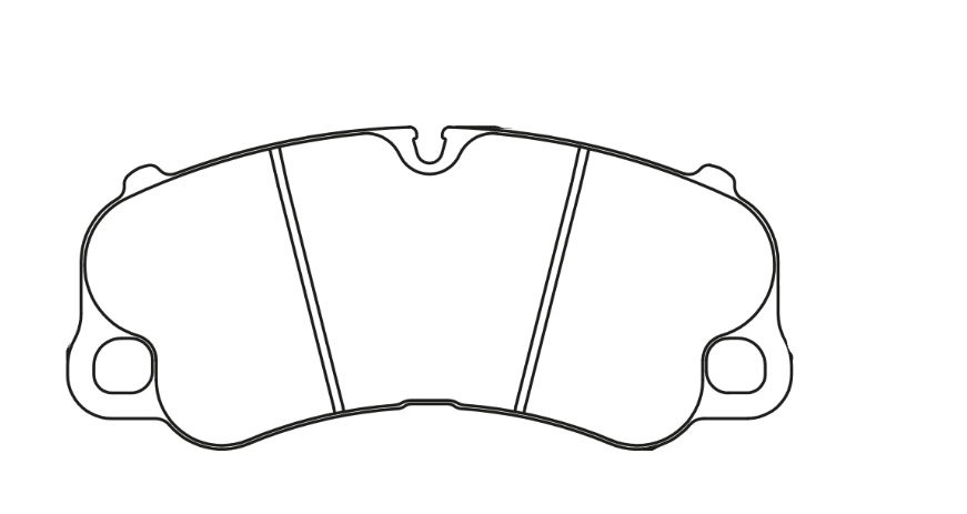 Technical dimension diagram of a Race Technologies P1123 brake pad showing measurements: 198 mm width, 88 mm height, and pad depth 74 mm, with line drawings and text labels on a white background.