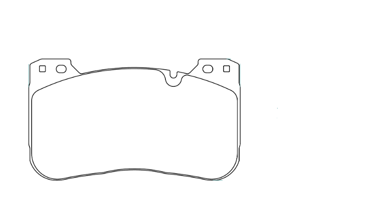 Technical dimension diagram of a Race Technologies P1209 brake pad with measurements labeled in millimeters: 184.6 across the top, 106.
