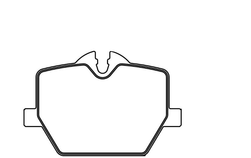 Technical dimension diagram of a Race Technologies P1210 brake pad showing measurements: 110.5 mm width, 73.21 mm height, and pad depth of 64 mm.