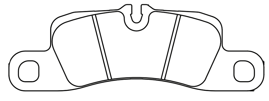 Race Technologies P1116 Brake Pad Shape Image