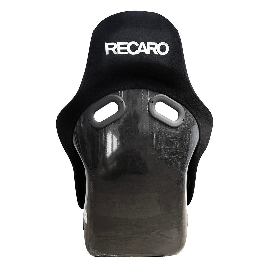 Detail of carbon fiber shell on Recaro Pole Position RCF Infusion seat
