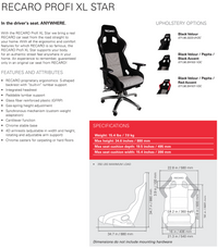 Thumbnail for Recaro-Profi-XL-Star-Lifestyle-Seat-Sale-Image