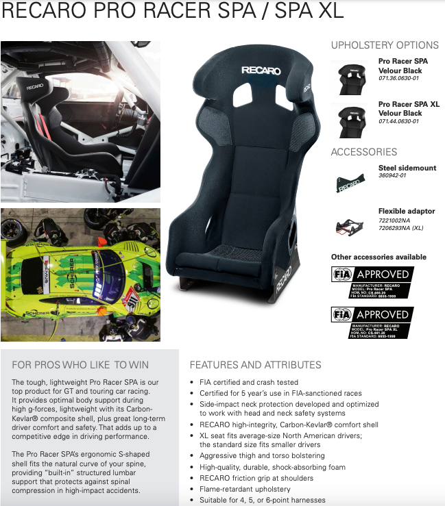 Recaro-SPA-carbon-fiber-race-seat-Sale-image