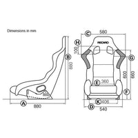 Thumbnail for Side view of Recaro Pro Sim Star Simulator Seat showing bolstered support