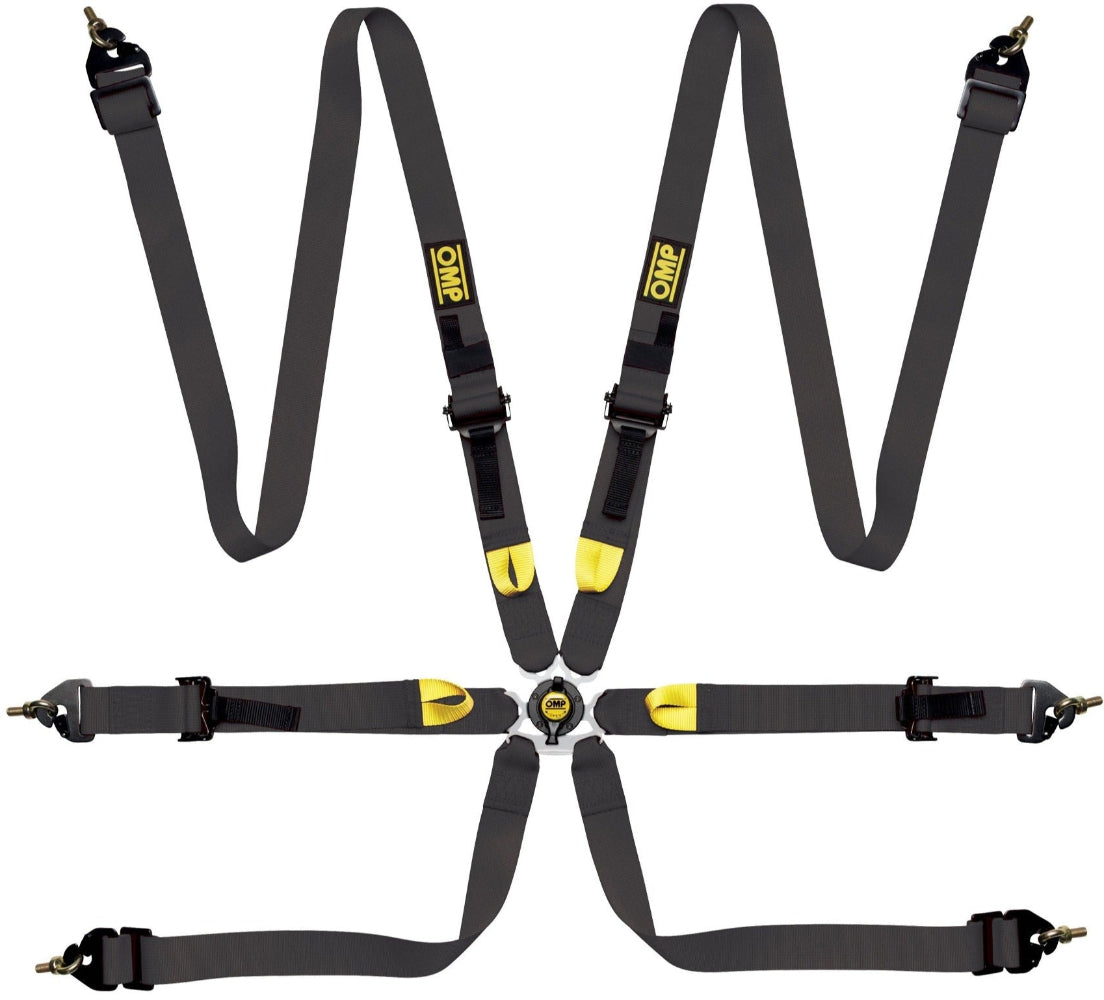 SAFETY HARNESS FIRST 2" BLACK FIA 8853-2016 PULL UP - STEEL ADJ.-image