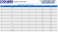 Thumbnail for Sparco Superleggera Race Suit (Discontinued Colorways) SIZE CHART IMAGE