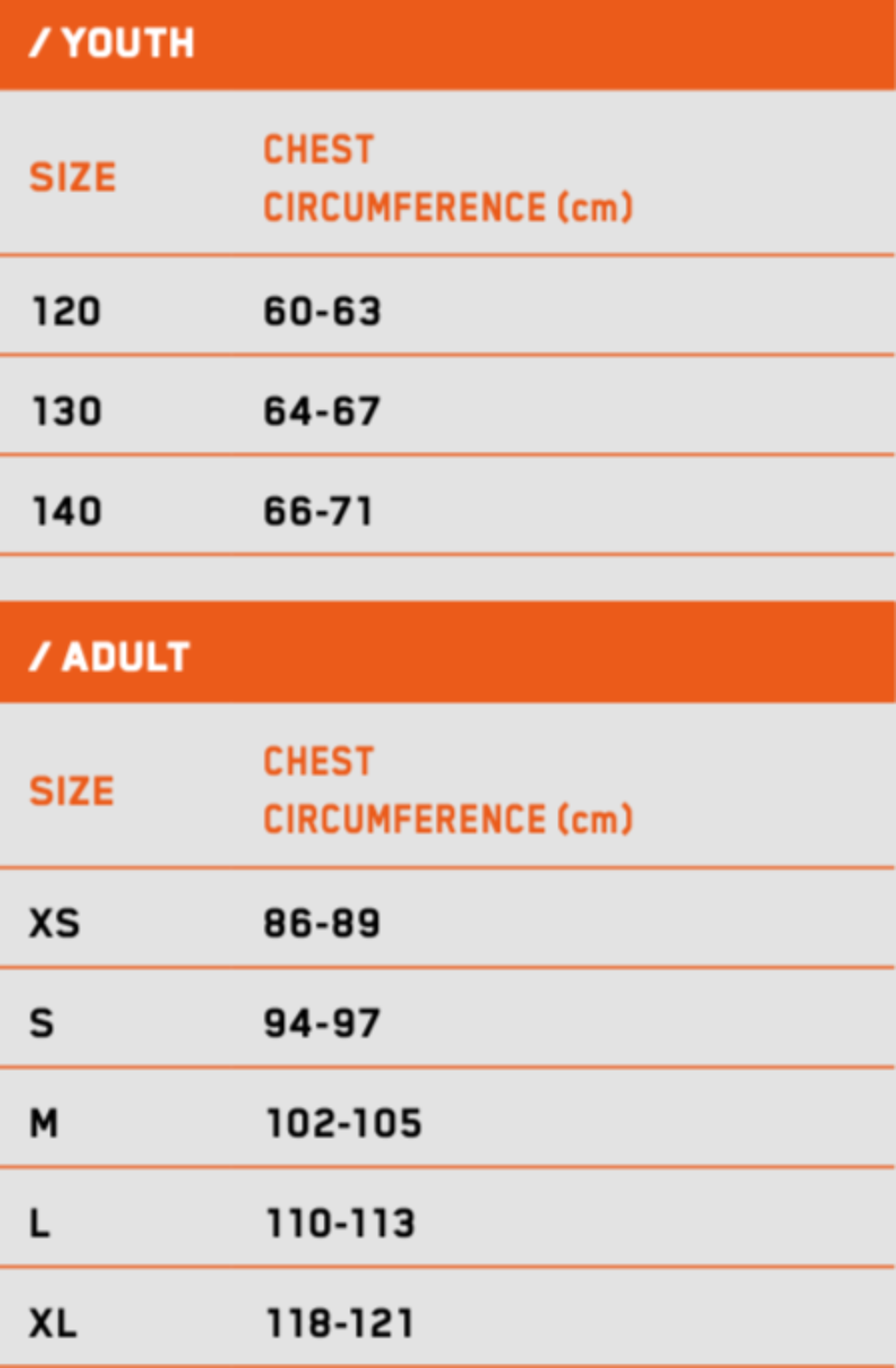 SPARCO_RIB_PRO_VEST_K3_RIB_PROTECTOR_SIZE_CHART_IMAGE