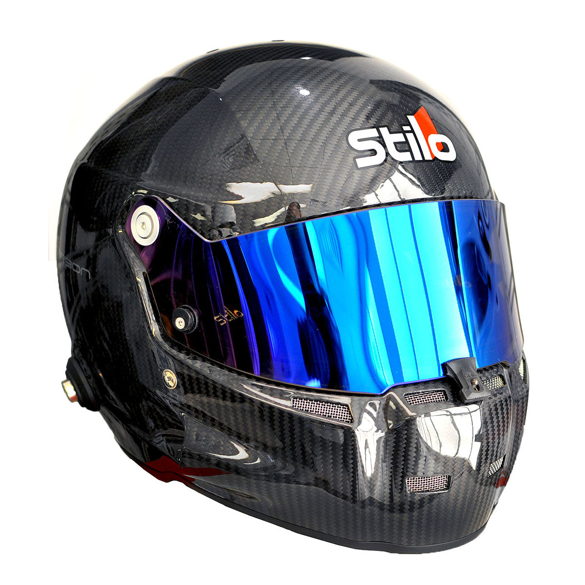 Stilo Iridium Blue visor for ST5 and ST5.1 auto racing helmets.
