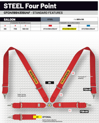 Thumbnail for Sabelt FIA8853/1998 Steel Saloon 4-Point Harness-image