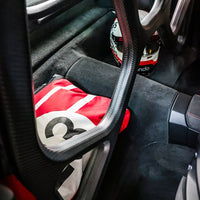 Thumbnail for Symmetrical structure of SilverRocket carbon roll cage inside 992 GT3 RS

