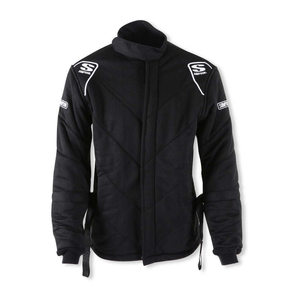 High-performance Simpson Safety 4902534 Drag Racing Jacket with advanced fire safety features and comfortable fit.