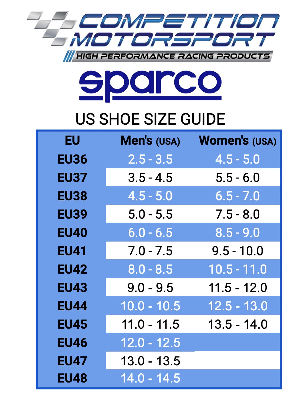 SizeChart_Shoe_Sparco_CMS_Image