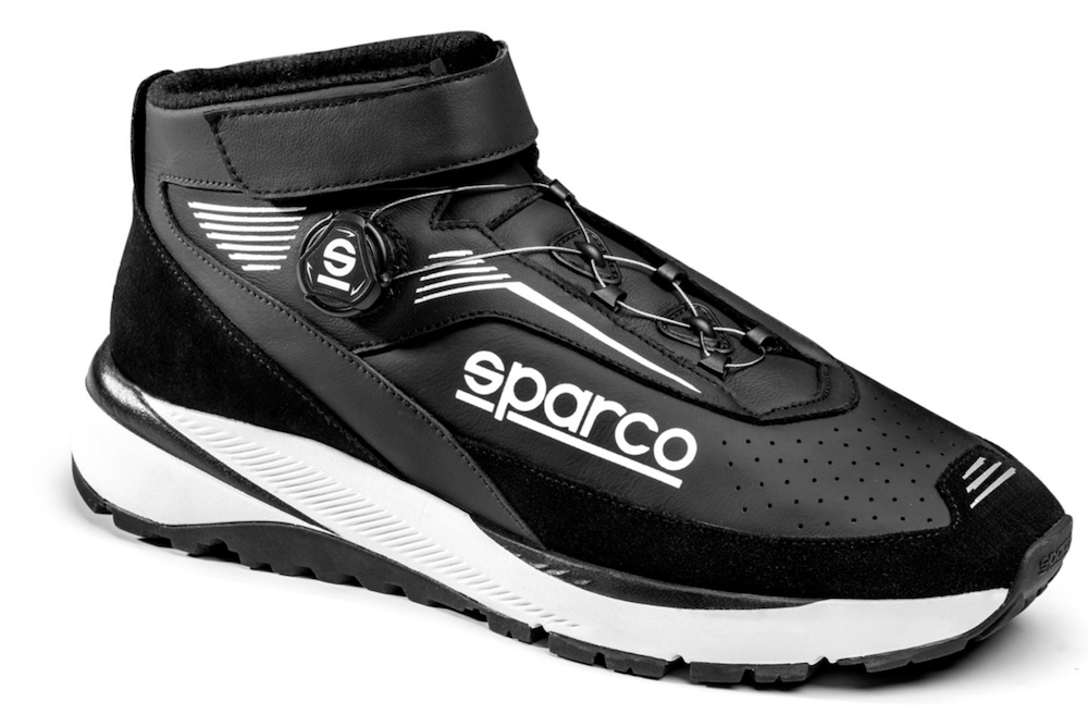 Sparco-Chrono-Race-Shoe-black_white-side-profile-Sale-Discount-Low-Price-Best-Deal-Image