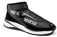 Thumbnail for Sparco-Chrono-Race-Shoe-black_white-side-profile-Sale-Discount-Low-Price-Best-Deal-Image