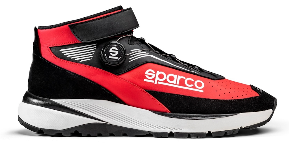 Sparco-Chrono-Race-Shoe-red_black-side-profile-Sale-Discount-Low-Price-Best-Deal-Image