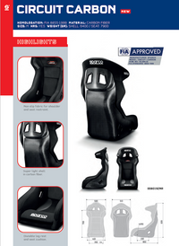 Thumbnail for Sparco-Circuit-Carbon-Fiber-Racing-Seats-(Circuit-II-QRT)-008019znr-Sale-image