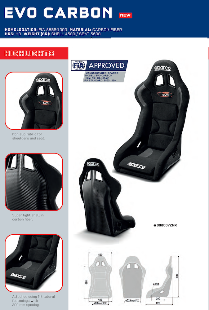 Sparco-Evo-Carbon-Fiber-Race-Seat-sale-Image