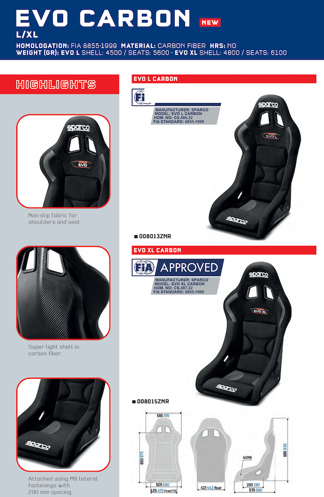 Sparco-Evo-L-XL-Carbon-Fiber-Race-Seat-sale-Image