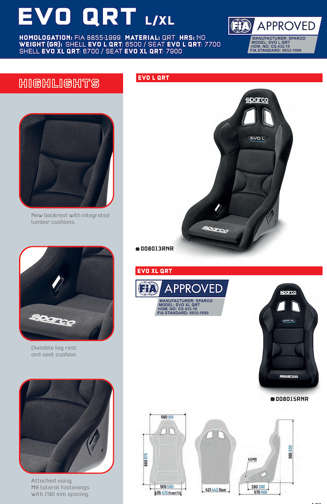 Sparco-Evo-XL-QRT-Race-Seat-Sale-Image