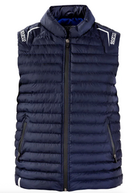 Thumbnail for Navy blue vest with brand logo Image