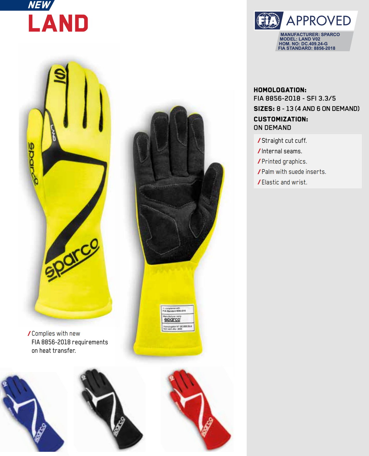 Sparco-Land-Race-Glove-Sale-low-price-best-discount-deal-Image