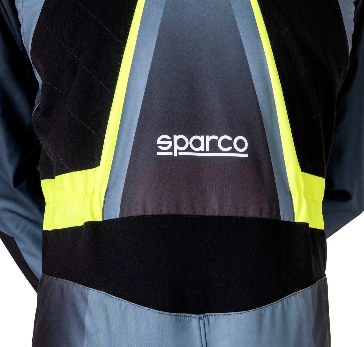 Sparco-Prime-K-Advanced-Kart-Race-suit-black-grey-discount-offer-deal-best-price-back-closeup-image